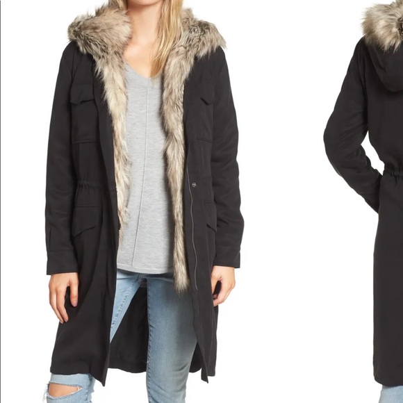 BB Dakota Faux Fur Jacket w/Removable Hooded Vest - Picture 8 of 8